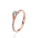 Pierścionek z różowego złota z diamentami AJPZ_107